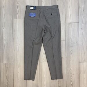 NWT Nautica Mens Modern fit Dress Pants 34 X 30 Light Grey Performance Stretch